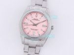 Replica Rolex Oyster Perpetual Iced Out 41MM Watch Pink Dial